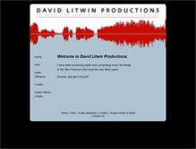 Tablet Screenshot of davidlitwinproductions.com